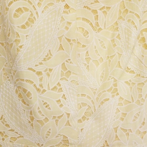 💕H&M💕 Yellow Lace Shift Mini Dress - Picture 3 of 8